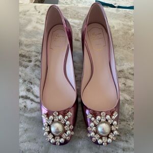 NWB Gorgeous Roger Vivier Metallic Pumps - Size 38.5